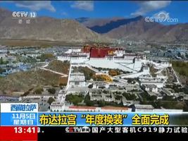 西藏拉萨 布达拉宫“年度换装”全面完成