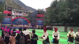 西藏学生藏族郭庄舞原生态