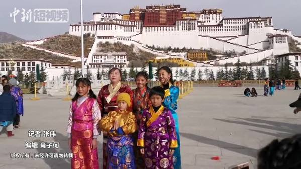 美轮美奂 延时摄影记录西藏拉萨新年日出