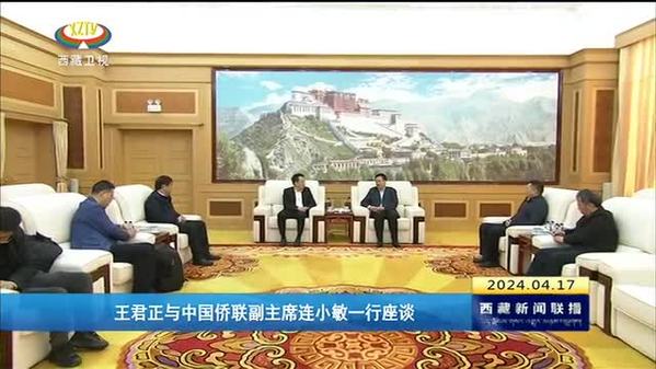 王君正与中国侨联副主席连小敏一行座谈