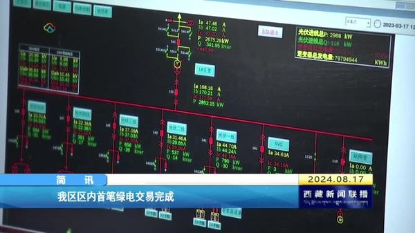 西藏自治区区内首笔绿电交易完成