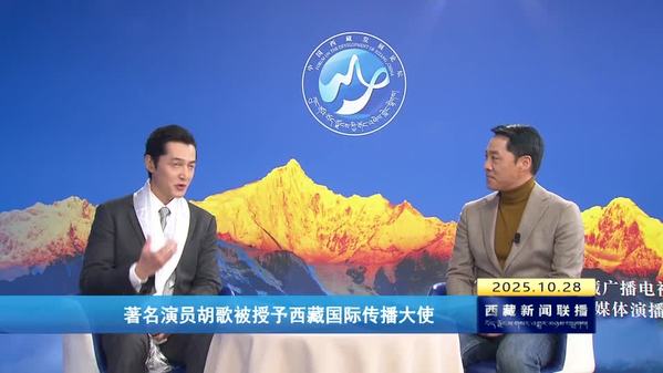 著名演员胡歌被授予西藏国际传播大使