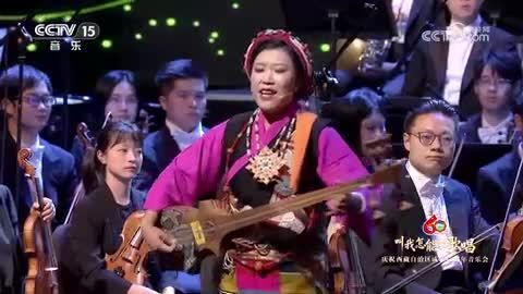 【庆祝西藏自治区成立60周年音乐会】《飞弦踏春》 扎念：措姆 二胡：陈军