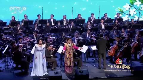 【庆祝西藏自治区成立60周年音乐会】《茉莉与格桑》 演唱：次仁央宗 陈滢竹