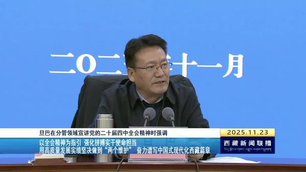 旦巴在分管领域宣讲党的二十届四中全会精神时强调：以全会精神为指引 强化拼搏实干使命担当 用高质量发展实绩坚决做到“两个维护” 奋力谱写中国式现代化西藏篇章