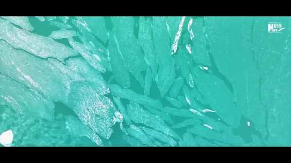 半湖清水半湖冰 青海湖进入封湖季