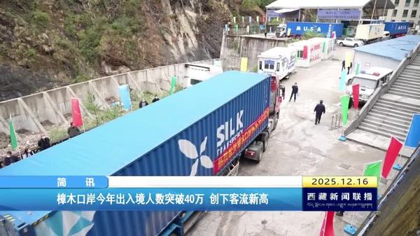 樟木口岸今年出入境人数突破40万 创下客流新高