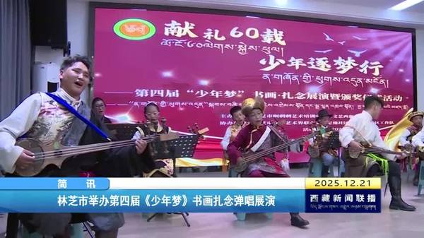 林芝市举办第四届《少年梦》书画扎念弹唱展演
