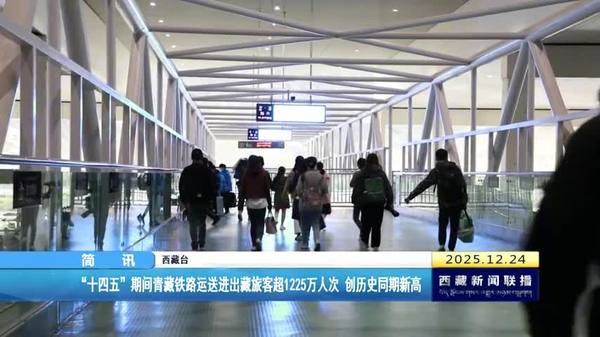 “十四五”期间青藏铁路运送进出藏旅客超1225万人次 创历史同期新高