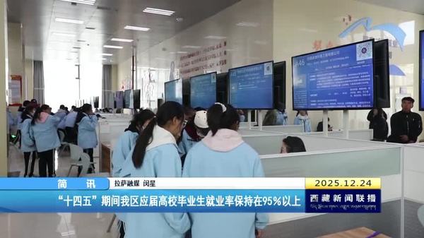 “十四五”期间西藏自治区应届高校毕业生就业率保持在95％以上