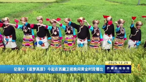 纪录片《逐梦高原》29日起在西藏卫视晚间黄金时段播出
