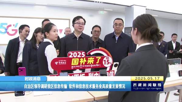 西藏自治区领导调研西藏自治区信息传输 软件和信息技术服务业高质量发展情况