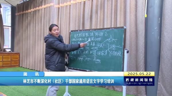 林芝市不断深化村（社区）干部国家通用语言文字学习培训