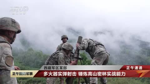 西藏军区某部：多火器实弹射击 锤炼高山密林实战能力