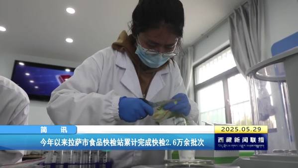 今年以来拉萨市食品快检站累计完成快检2.6万余批次