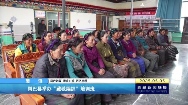 岗巴县举办“藏毯编织”培训班