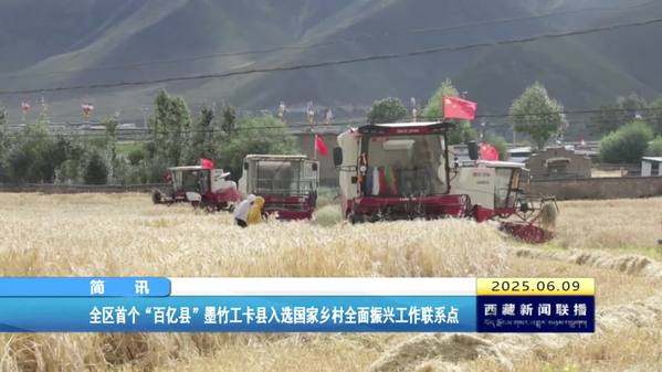 西藏自治区首个“百亿县”墨竹工卡县入选国家乡村全面振兴工作联系点
