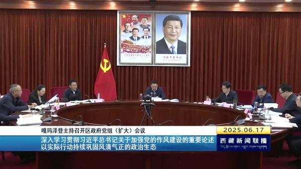 嘎玛泽登：深入学习贯彻习近平总书记关于加强党的作风建设的重要论述 以实际行动持续巩固风清气正的政治生态