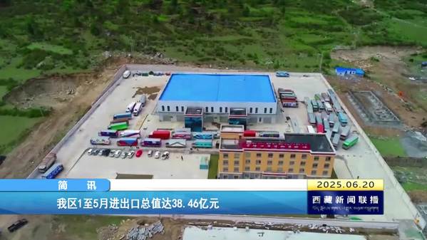 西藏自治区1至5月进出口总值达38.46亿元