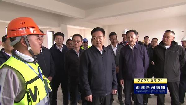 王君正在日喀则定日拉孜调研地震灾后恢复重建工作