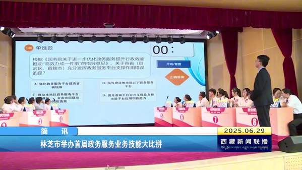 林芝市举办首届政务服务业务技能大比拼
