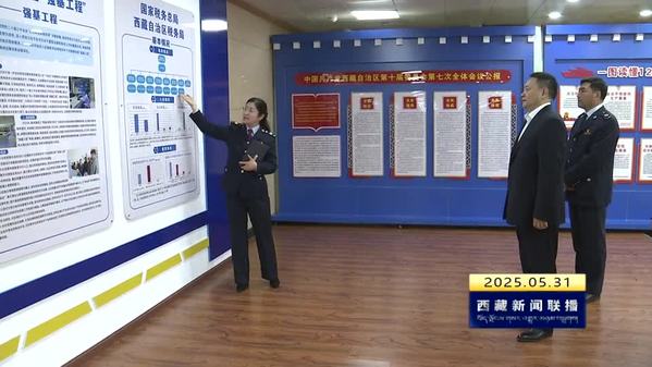 嘎玛泽登在拉萨海关自治区税务局调研