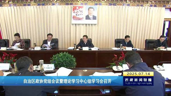 西藏自治区政协党组会议暨理论学习中心组学习会召开