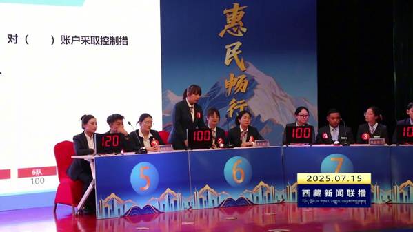 西藏自治区金融系统支付结算业务知识竞赛落幕