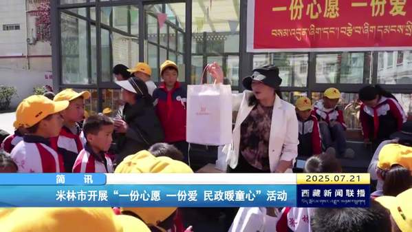 米林市开展“一份心愿 一份爱 民政暖童心”活动