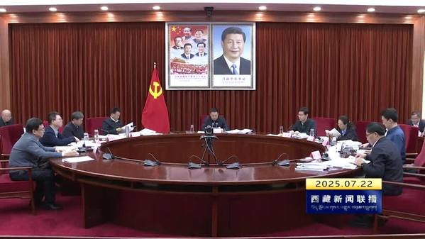 嘎玛泽登主持召开区政府党组会议 牢记领袖嘱托 挺膺担当奋进 奋力谱写中国式现代化西藏新篇章