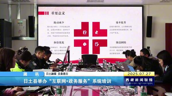 日土县举办“互联网+政务服务”系统培训