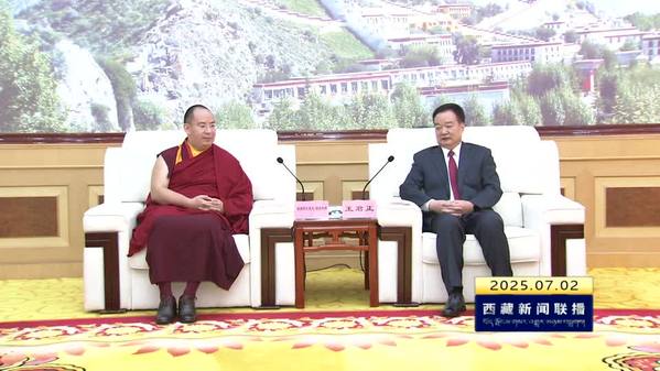 王君正會見班禪額爾德尼?確吉杰布