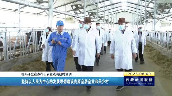 嘎玛泽登在森布日安置点调研时强调：坚持以人民为中心的发展思想建设高原宜居宜业和美乡村