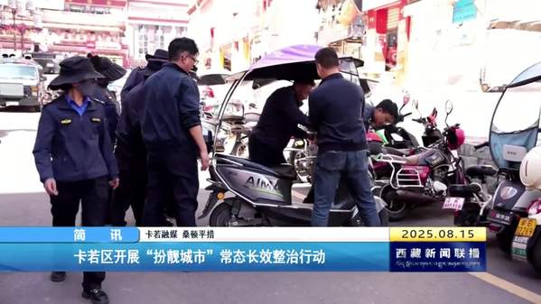 卡若区开展“扮靓城市”常态长效整治行动