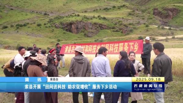 索县开展“田间送科技 助农促增收”服务下乡活动