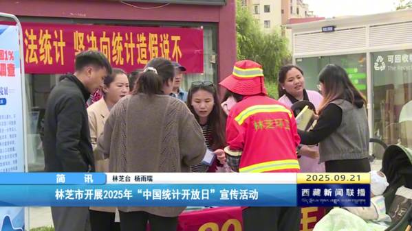 林芝市开展2025年“中国统计开放日”宣传活动