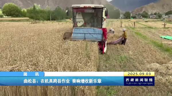 曲松县：农机具跨县作业 奏响增收新乐章