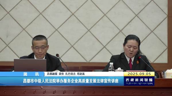 昌都市中级人民法院举办服务企业高质量发展法律宣传讲座