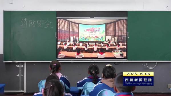 西藏自治区组织中小学生集中观看秋季消防安全公开课