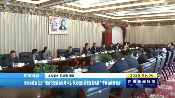西藏自治区政协召开“健全完善社会保障体系 优化我区养老服务供给”专题协商座谈会