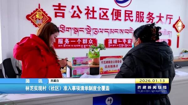 林芝实现村（社区）准入事项清单制度全覆盖