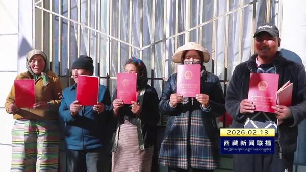 桑日县集中发放农村宅基地“房地一体”不动产权证书