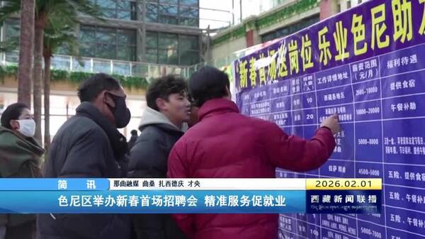 色尼区举办新春首场招聘会 精准服务促就业