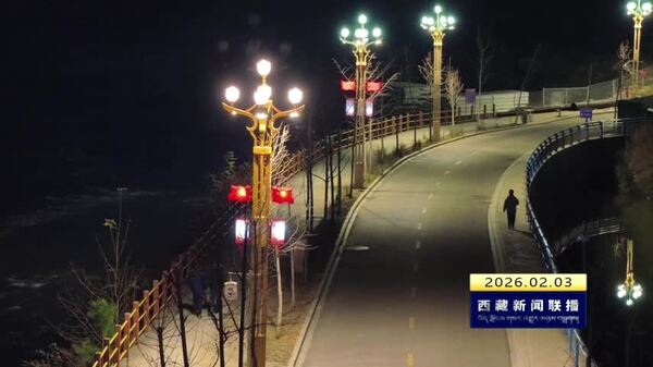 察隅县城路灯改造工程全面完工