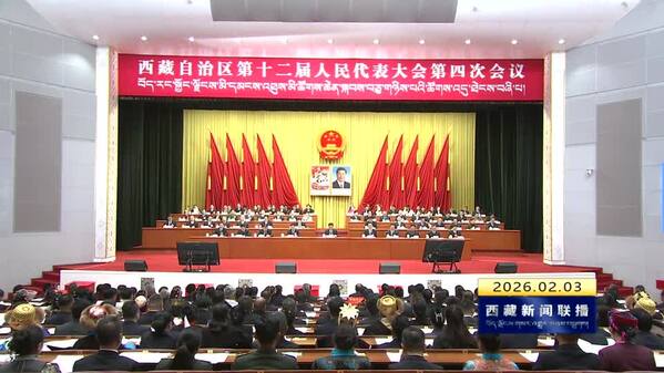 西藏自治区十二届人大四次会议举行第三次全体会议