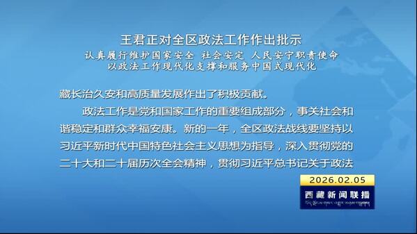 王君正对全区政法工作作出批示 认真履行维护国家安全 社会安定 人民安宁职责使命 以政法工作现代化支撑和服务中国式现代化