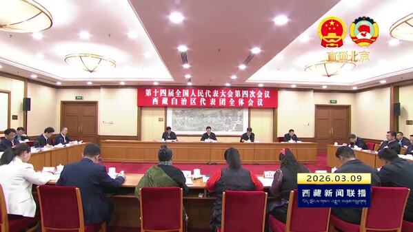 【全国两会融媒报道·直通北京】西藏代表团举行全体会议 审议全国人大常委会工作报告等