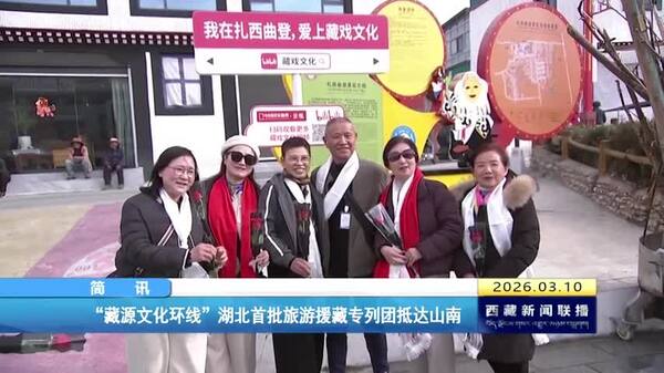 “藏源文化环线”湖北首批旅游援藏专列团抵达山南