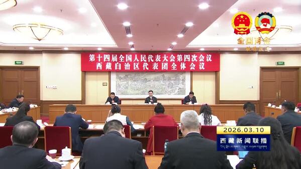 【全国两会融媒报道·直通北京】西藏代表团举行全体会议 审议“两院”工作报告等