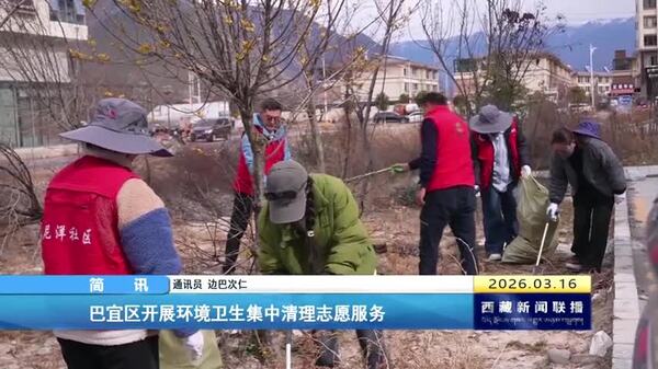 巴宜区开展环境卫生集中清理志愿服务